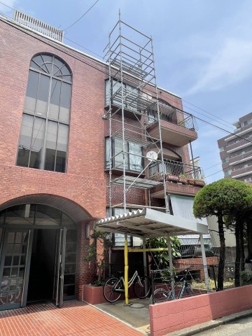 福岡市の昇降用足場