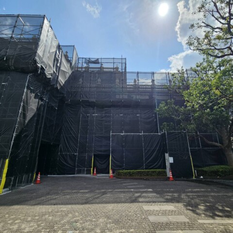 大野城市某施設大規模　修繕工事用足場　