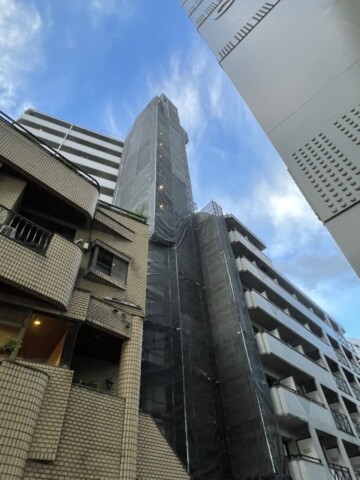 福岡市某マンション　部分改修用足場