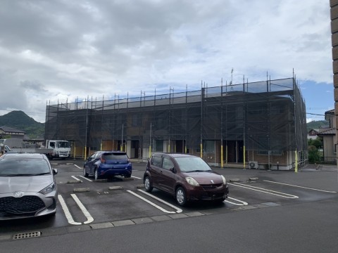 鹿児島県のソラーパネル用足場組立工事