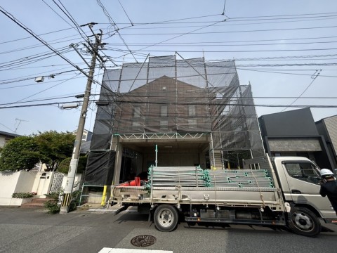 福岡市の住宅改修用足場