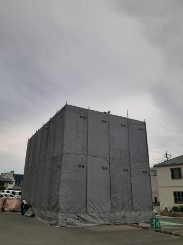 某店舗改修用足場工事