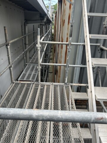 佐賀県伊万里市大坪町某工場　軒天修繕工事