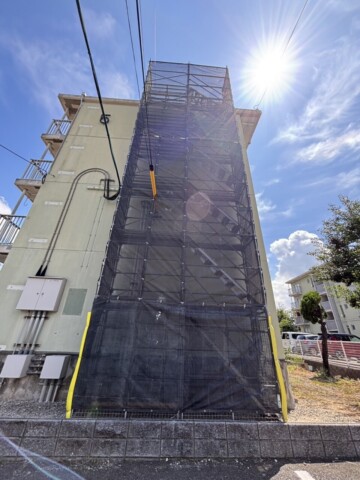福岡市博多区某団地　部分補修用足場