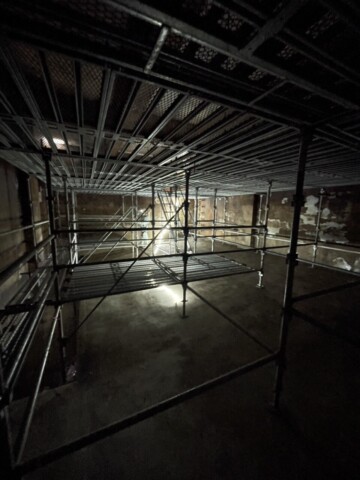 福岡県飯塚市某施設　防食工事用足場