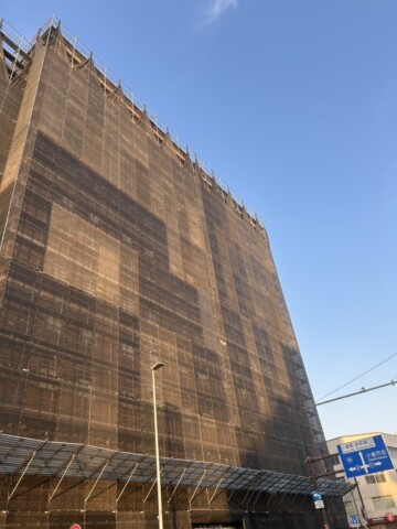 福岡県北九州市小倉北区某ホテル　大規模改修工事足場