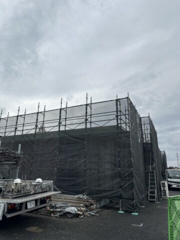 福岡県築上某保育園 外壁改修工事用足場