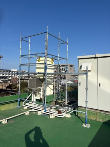 福岡県那珂川市某保育園　屋上貯水槽改修工事