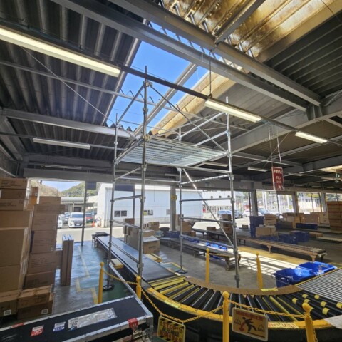 佐賀県伊万里市某運送会社改修工事用足場