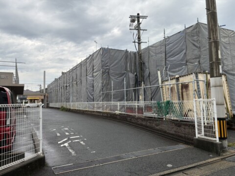 福岡県北九州市八幡西区某施設解体用足場