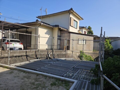 【福岡県福岡市南区某住宅通路足場】