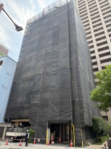 福岡県福岡市中央区某マンション大規模外壁改修工事