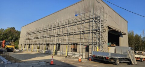 福岡県遠賀郡某工場　増設用足場