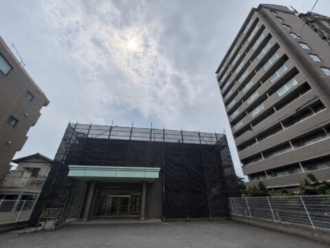 福岡県福岡市西区某施設　外壁改修工事用足場